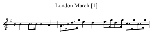 London March [1] - staff notation
