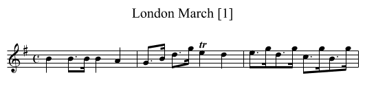 London March [1] - staff notation