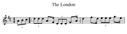 London, The  - staff notation