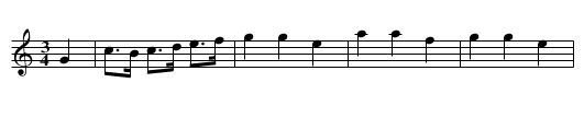 London Waltz - staff notation