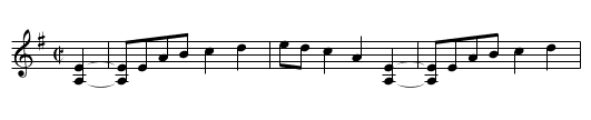 Lonesome John - staff notation