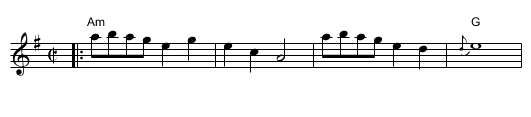 Lonesome John - staff notation