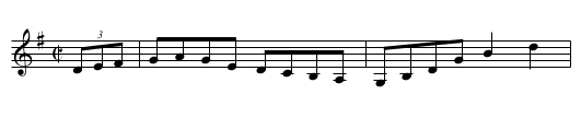 Long John - staff notation