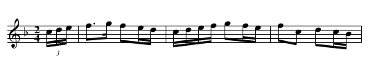 Long Morris - staff notation