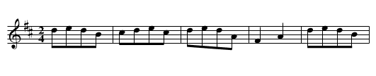 Long or ony Old Man - staff notation