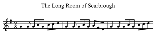 Long Room of Scarbrough, The - staff notation