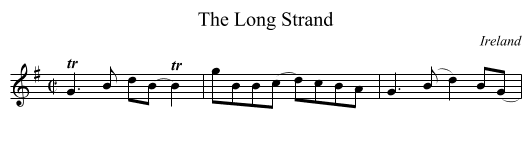 Long Strand, The  - staff notation