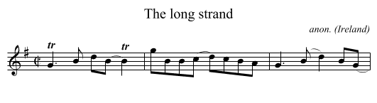 long strand, The  - staff notation