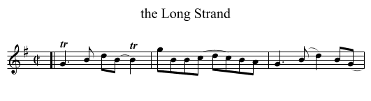 Long Strand, the  - staff notation