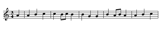 Longdans - staff notation