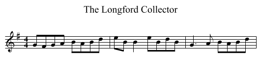Longford Collector, The  - staff notation
