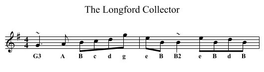 Longford Collector, The - staff notation