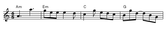 Longthwaite - staff notation