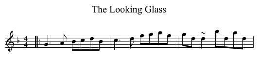 Looking Glass, The  - staff notation