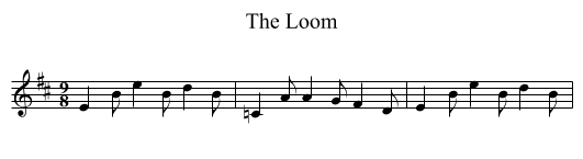 Loom, The  - staff notation