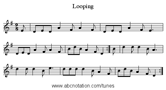 Looping - staff notation
