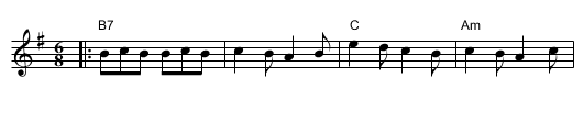 Lootering - staff notation