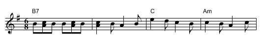 Lootering - staff notation