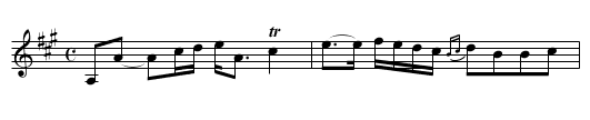 Lord Alexander Gordon's Strathspey - staff notation
