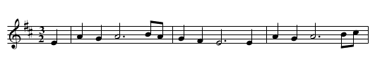 Lord Bateman Version 1 of 2 - staff notation