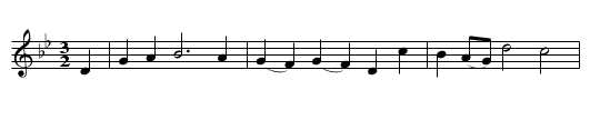 Lord Bateman - staff notation