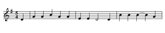 Lord Bateman - staff notation