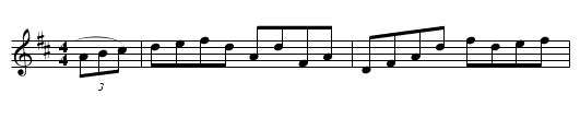 Lord Brougham's Hornpipe - staff notation