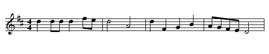 Lord Carmarthen's March - staff notation