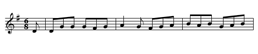 Lord Cathcart's Jig - staff notation
