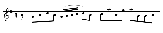 Lord Chichester Spencer's Reel - staff notation