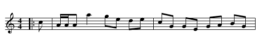 Lord Chief Baron's Favourite - staff notation