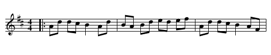 Lord Drummond - staff notation