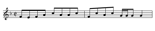 Lord Duncan's Reel - staff notation