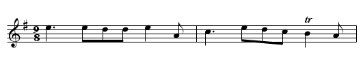 Lord Dundee's Lamentation kill'd at the Battle of Killikrankie - staff notation