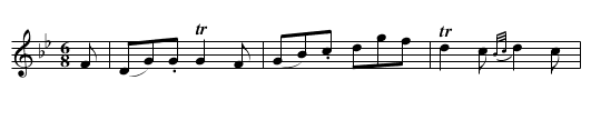 Lord Elcho's Favorite - staff notation