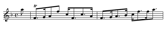 Lord Elphinstone's Strathspey [1] - staff notation