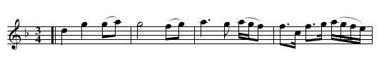 Lord Galloway's Lamentation - staff notation