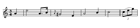 Lord Gregory - staff notation