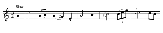 Lord Gregory - staff notation