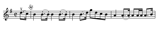 LORD HAWICK'S MARCH - staff notation