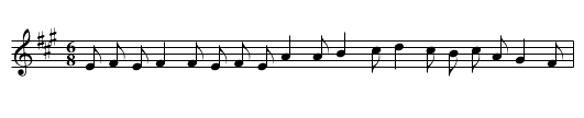 Lord How's Jig - staff notation