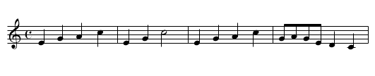 Lord Ingram - a slight variation of the above - staff notation