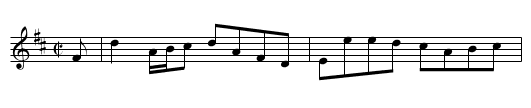 Lord James Murray - staff notation