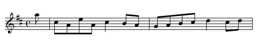 Lord James Murray's Reel - staff notation