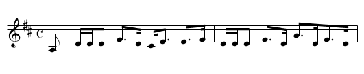 Lord John Campbell - staff notation