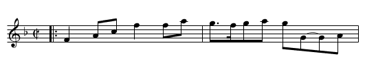 Lord John Campbell's Reel - staff notation