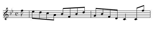 Lord John Russell - staff notation