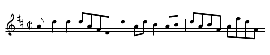Lord Kinnaird - staff notation