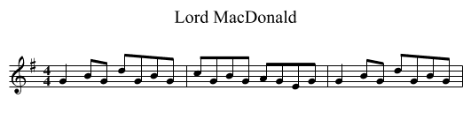 Lord MacDonald - staff notation