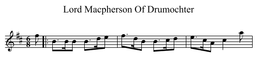 Lord Macpherson Of Drumochter - staff notation